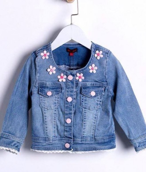 áo khoác jeans cho bé gái - Pinky Pinky Shop